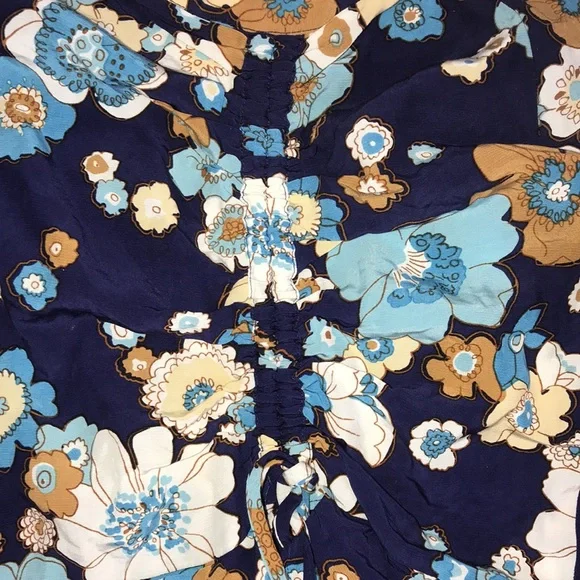 For love and lemons magnolia shirred midi skirt XS